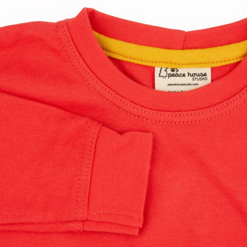 Big Kid Simple Sweatshirt | Organic Cotton Everyday Sweatshirt-zoom-
