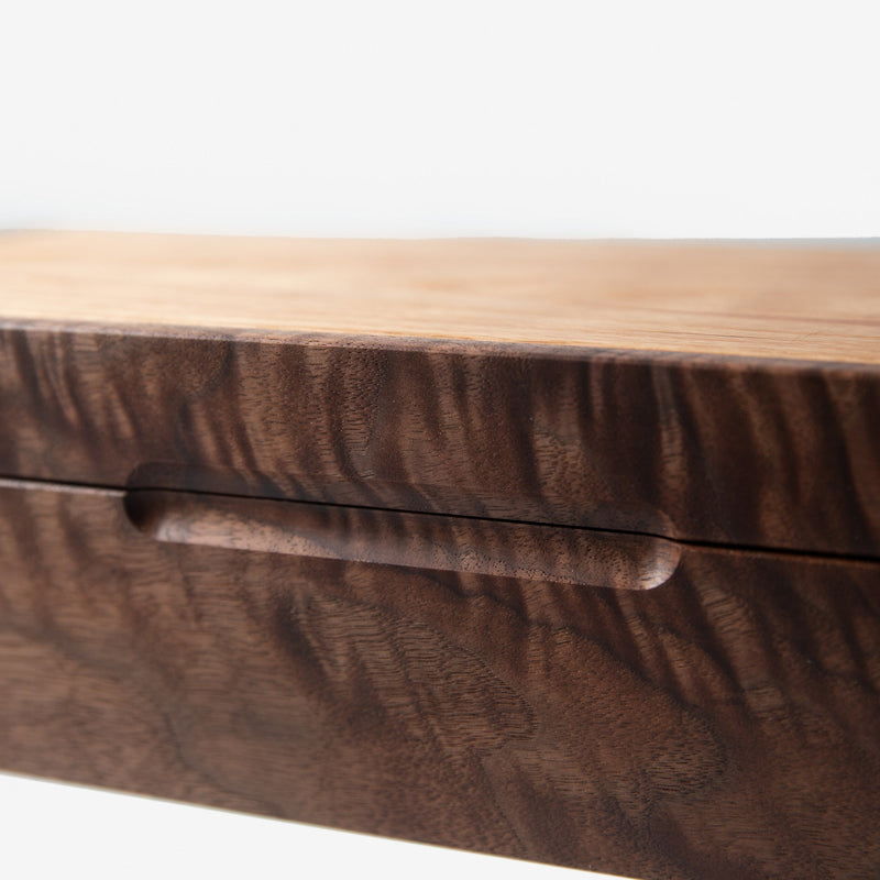 Watch Box |  Black Walnut and Oak | 8 Compartments-zoom-
