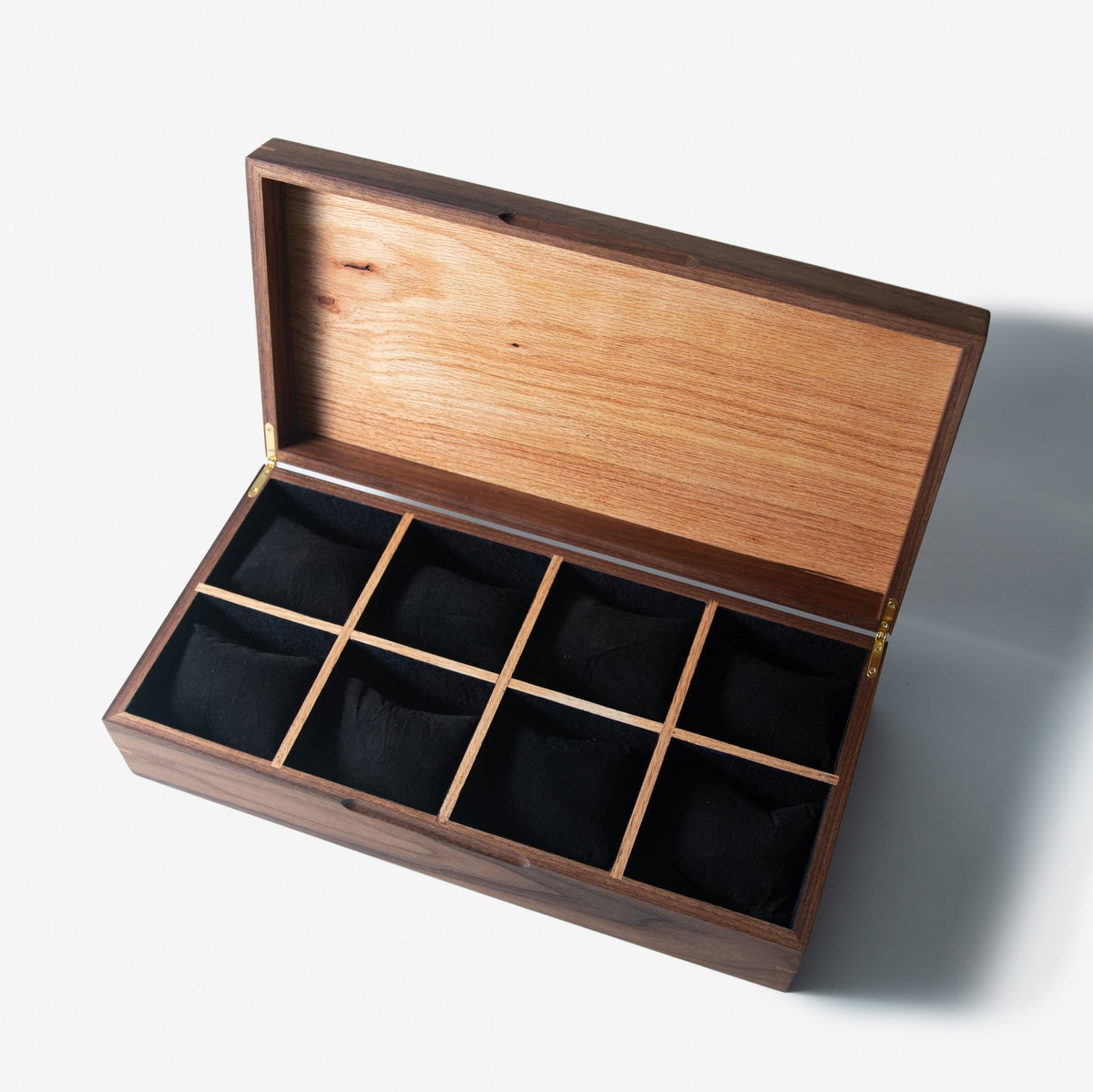 Watch Box |  Black Walnut and Oak | 8 Compartments-zoom-17