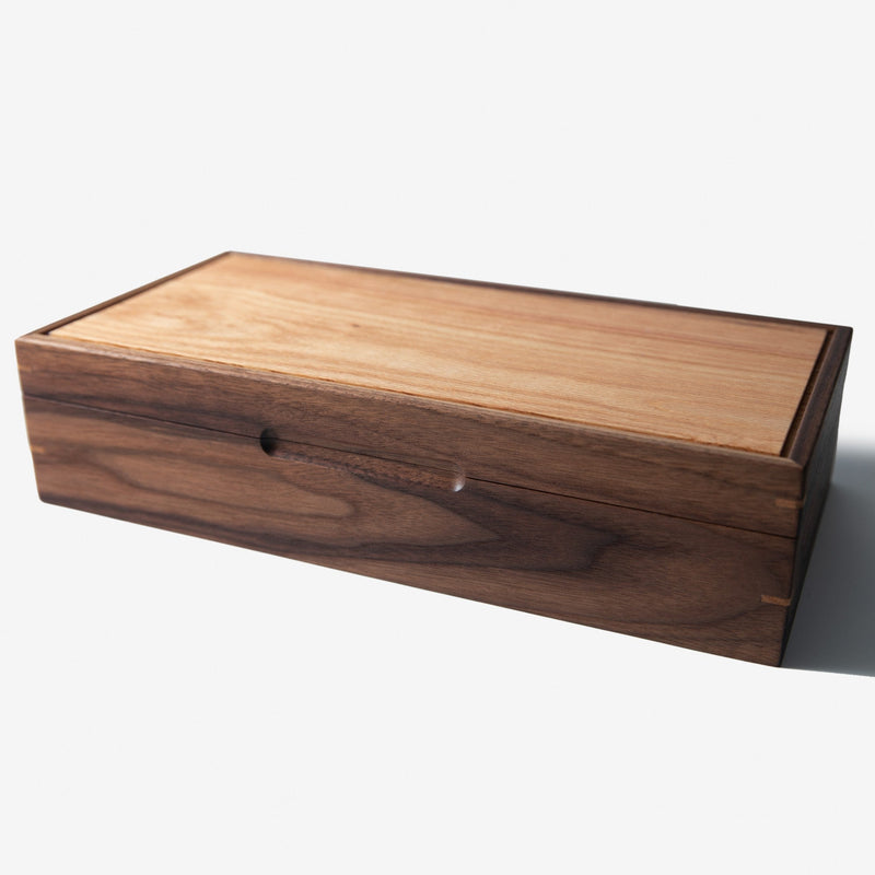Watch Box |  Black Walnut and Oak | 8 Compartments-zoom-