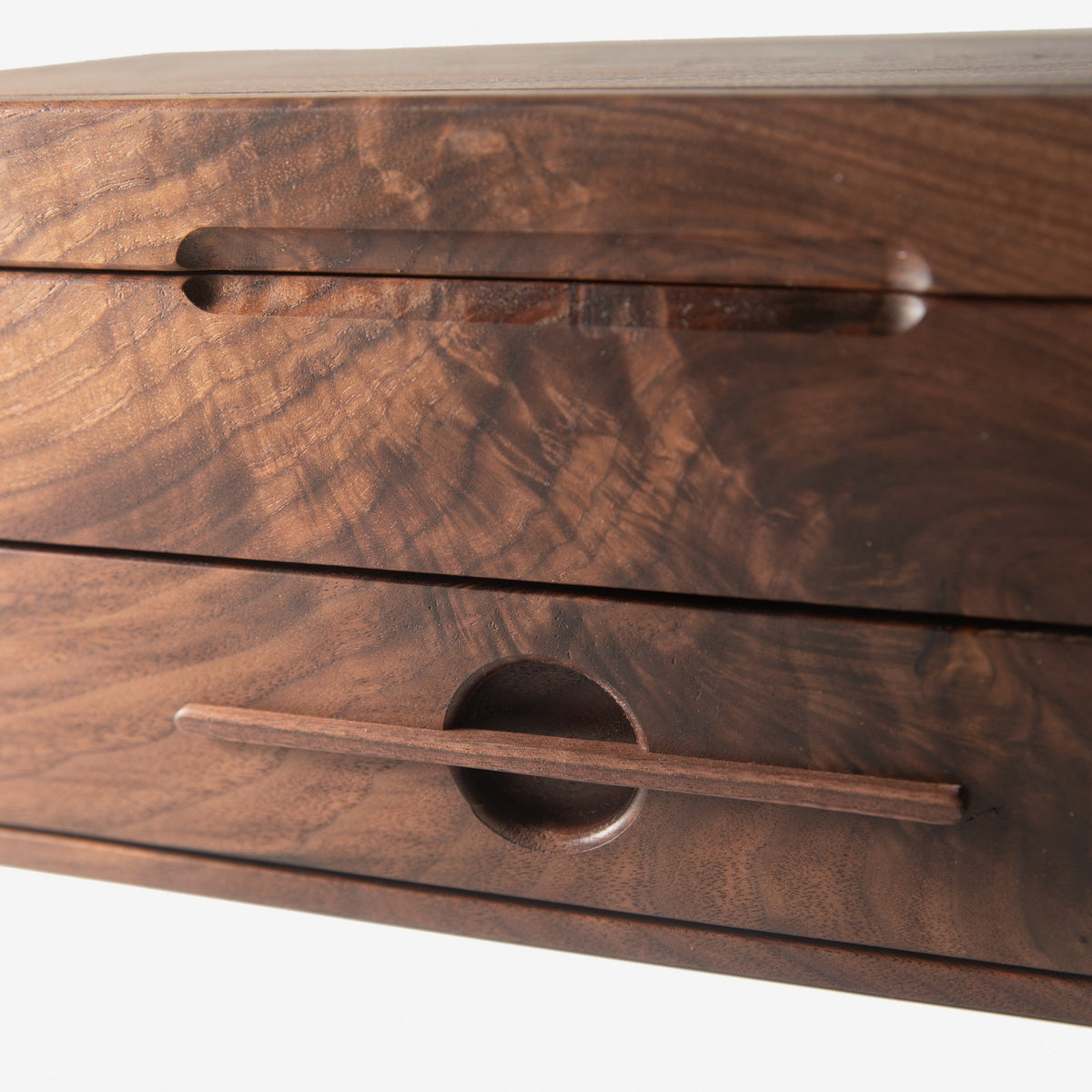 Watch Box with Drawer | Solid Black Walnut | 12 to 16 Watch Compartments-14