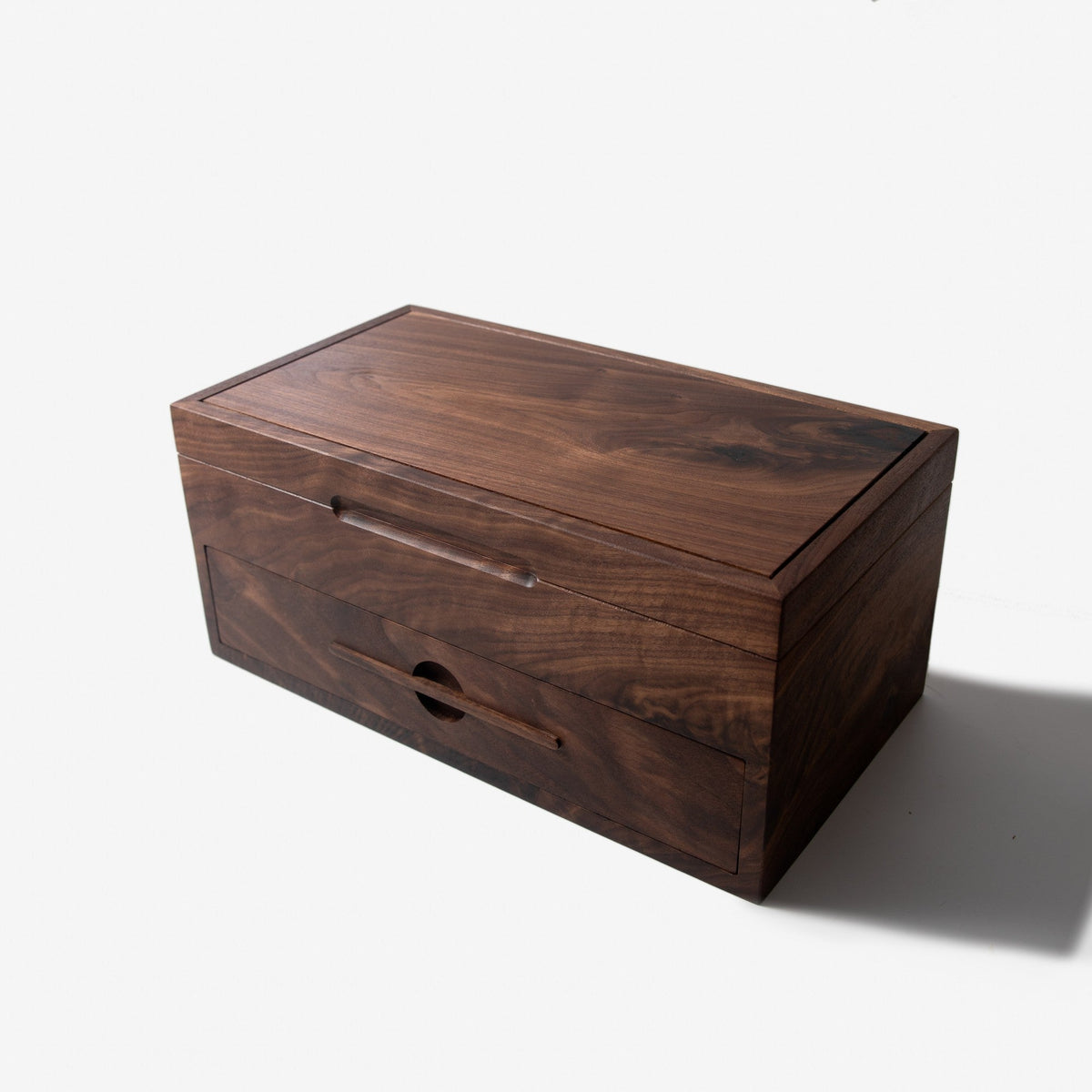 Watch Box with Drawer | Solid Black Walnut | 12 to 16 Watch Compartments-zoom-21