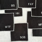 Sweary Cocktail Coasters in Black and White | Set of Eight