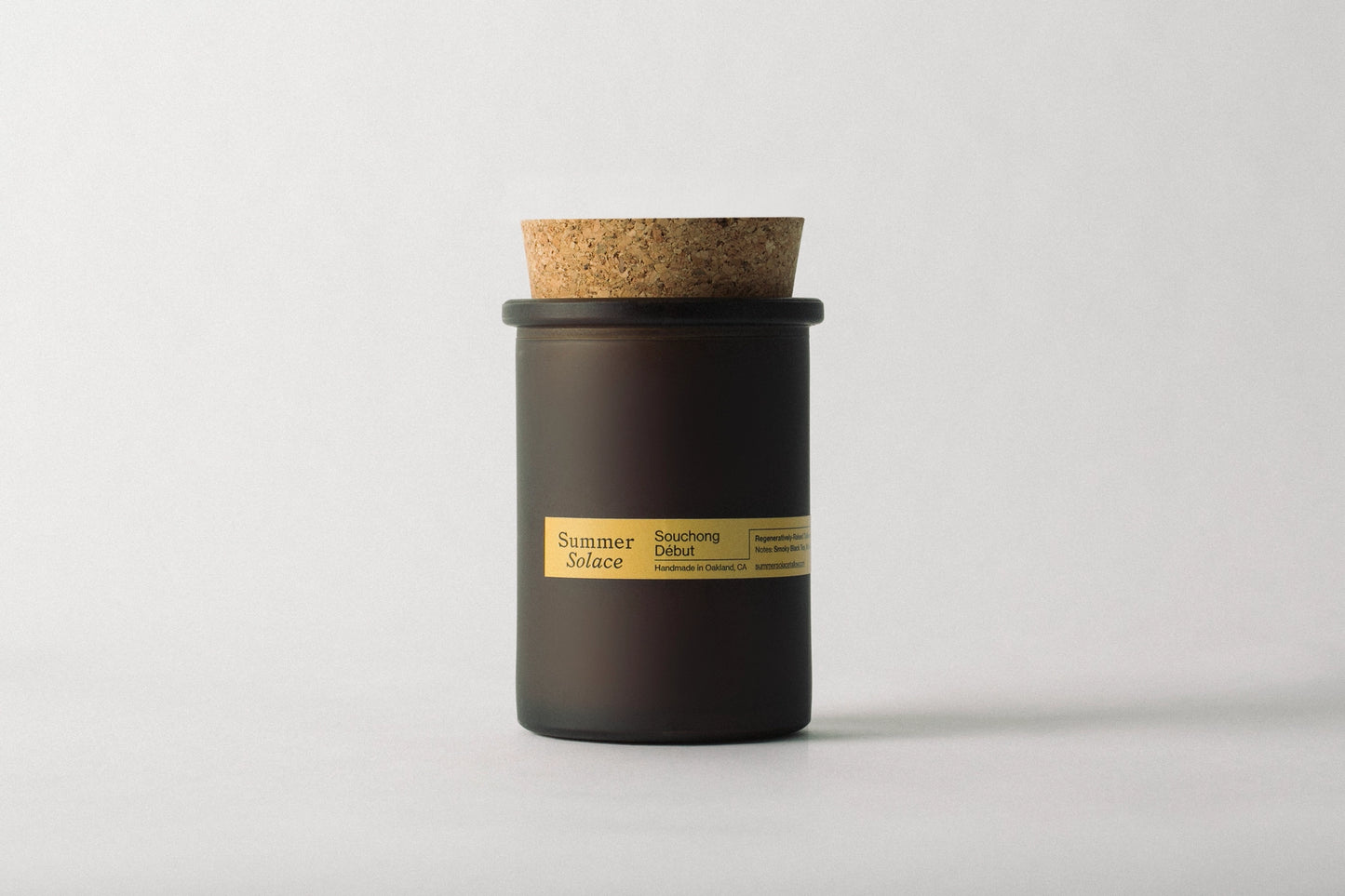 Souchong Debut (Black Tea & Vetiver) Tallow Candle