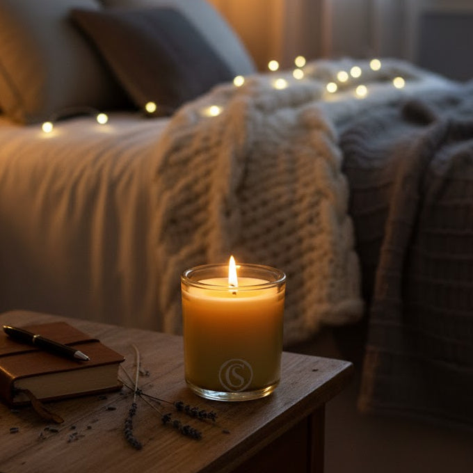 Blame the Moon Beeswax Candle