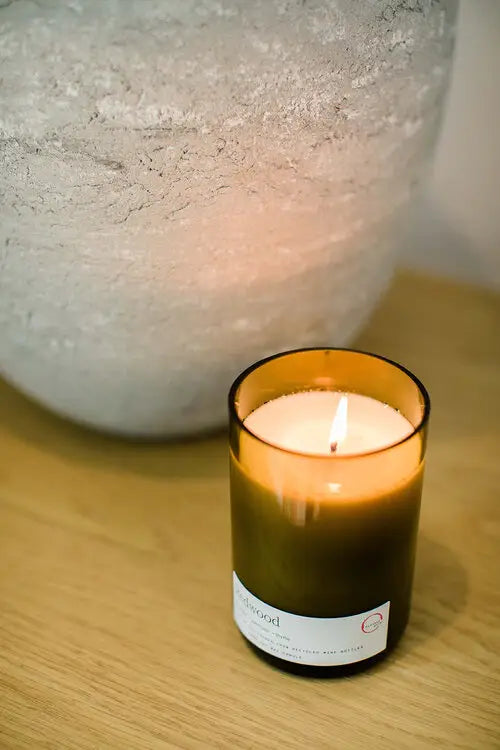 Wine Bottle Candle