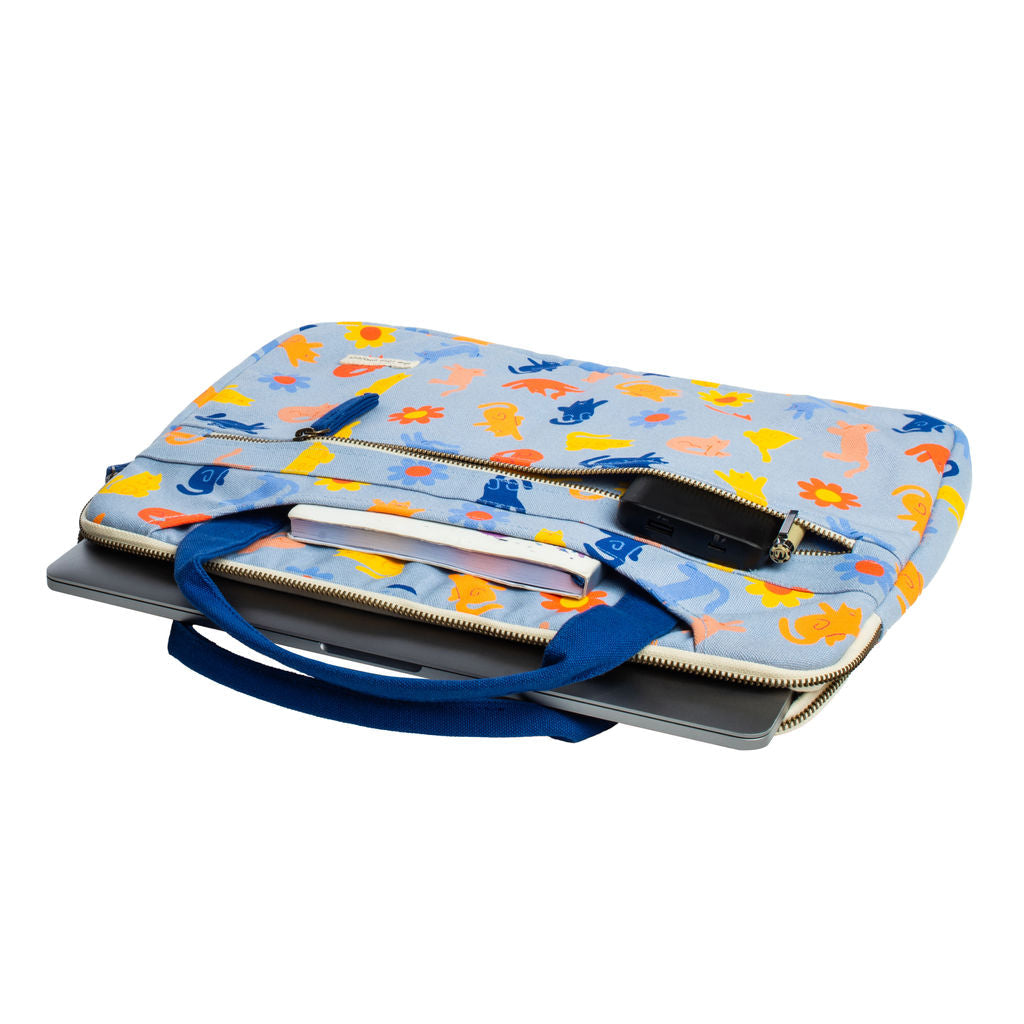 Meow Meadow Laptop Case-zoom-2