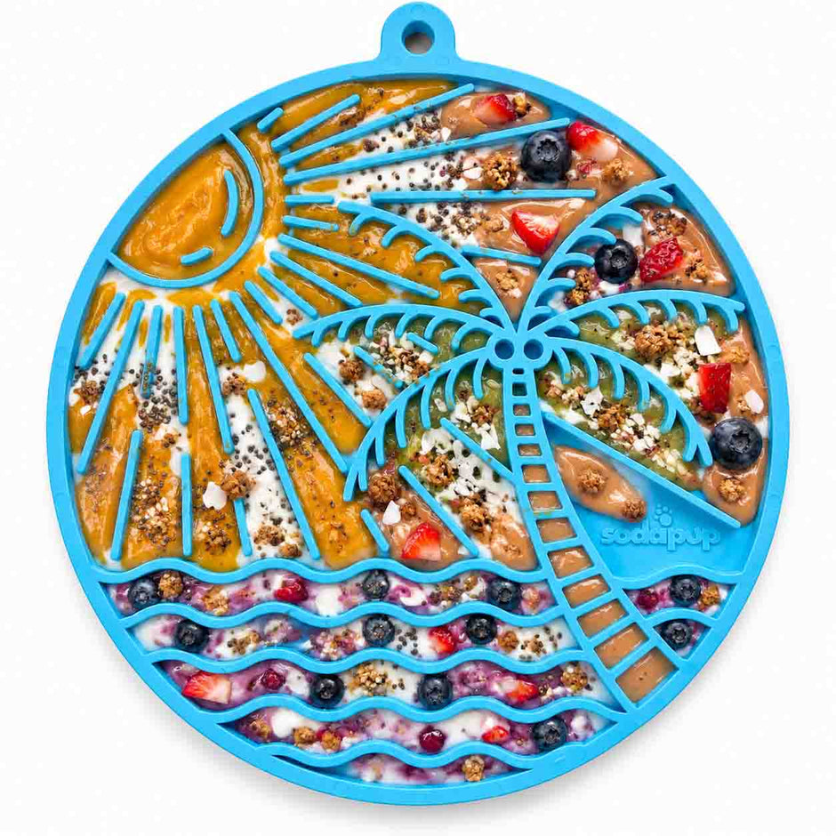 Sun n’ Sea Lick Mat with Suction Cups for Dogs & Cats