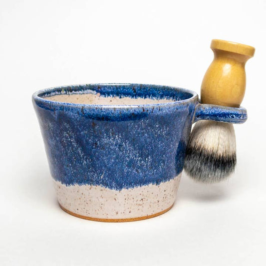 Stoneware Shave Bowl & Brush