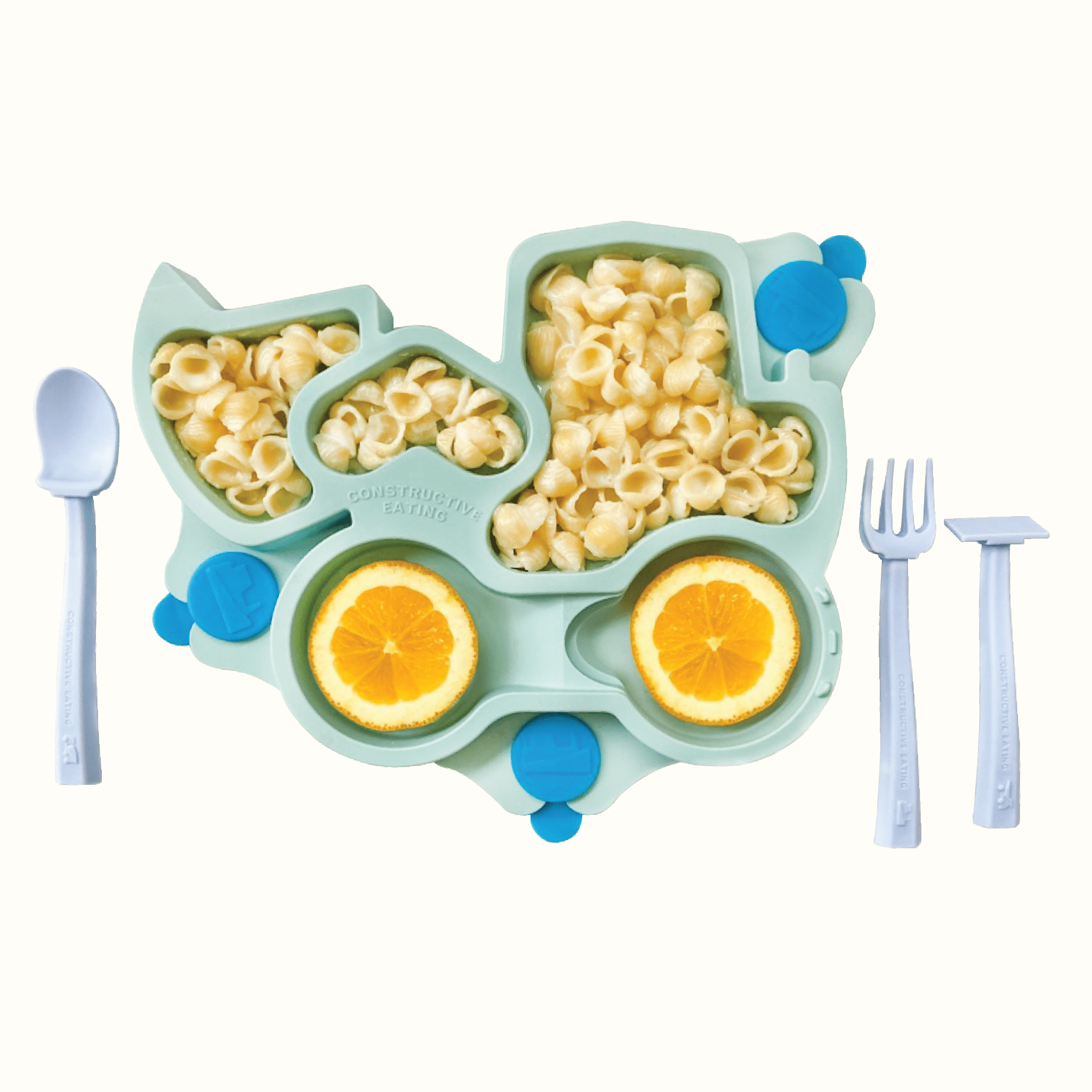 Truck Training Plate and Utensils - Aware House - Constructive Eating -