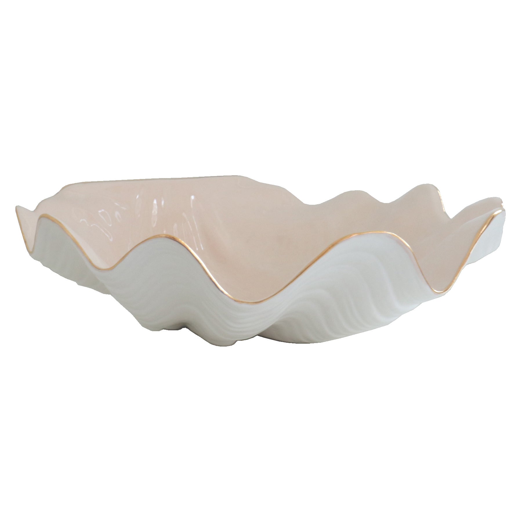 Clam Shell Bowl with 22K Gold Accent - Aware House