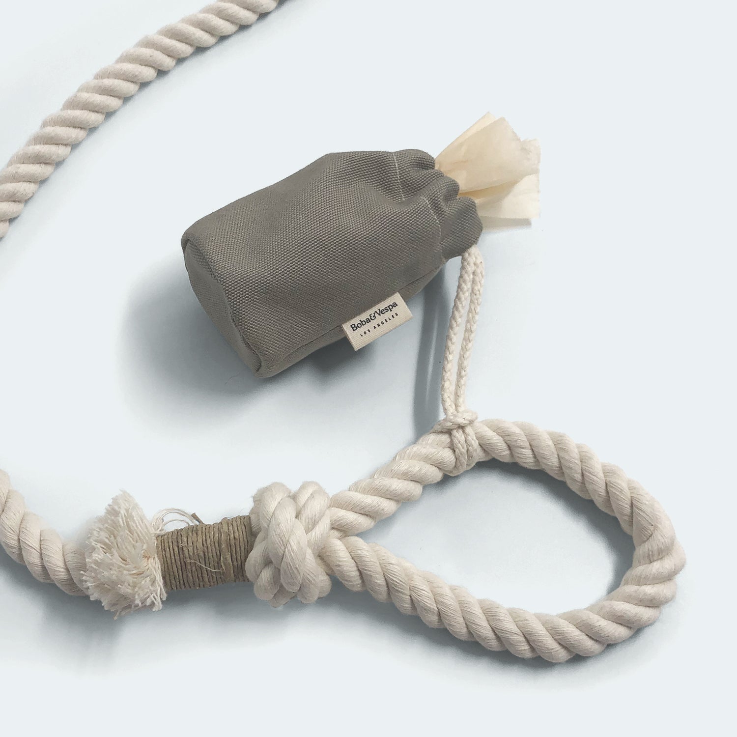 Boba & Vespa Cloth Dog Poop Bag Holder-zoom-4