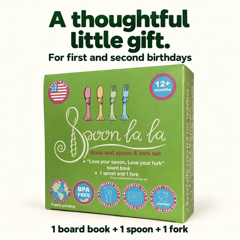 Spoon la la Utensils + Board Book-zoom-