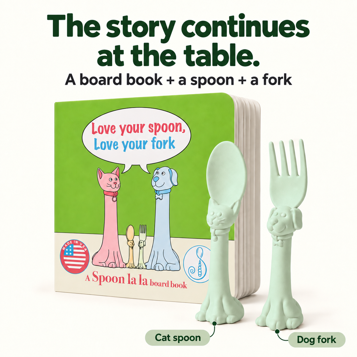 Spoon la la Utensils + Board Book-19