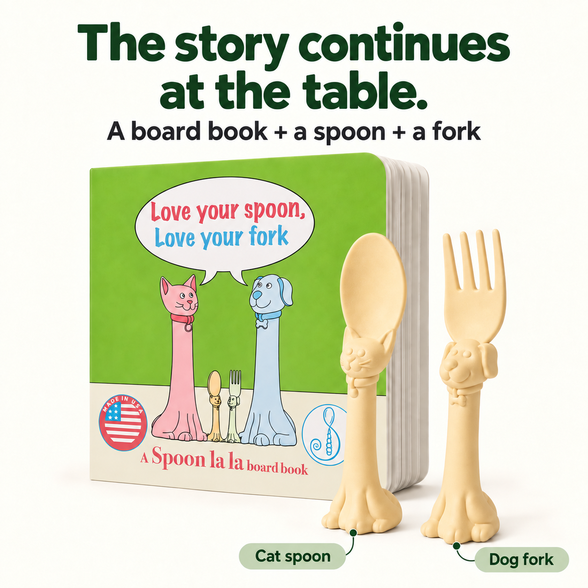 Spoon la la Utensils + Board Book-zoom-10