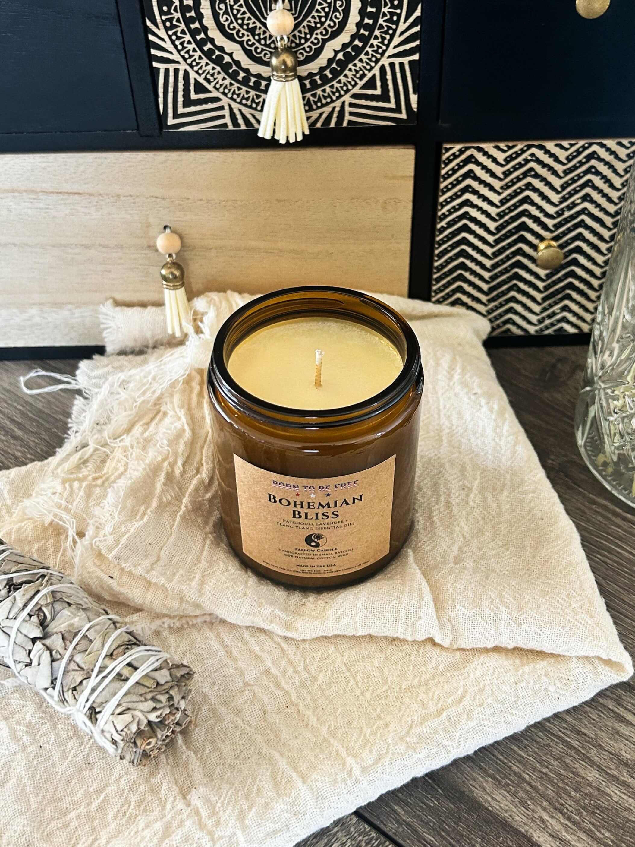 Bohemian Bliss Tallow Candle-zoom-6