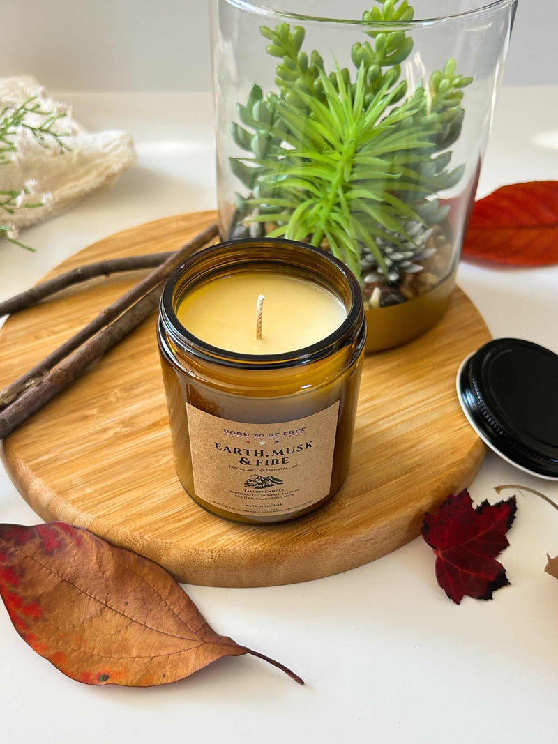 Earth Musk & Fire Tallow Candle-zoom-