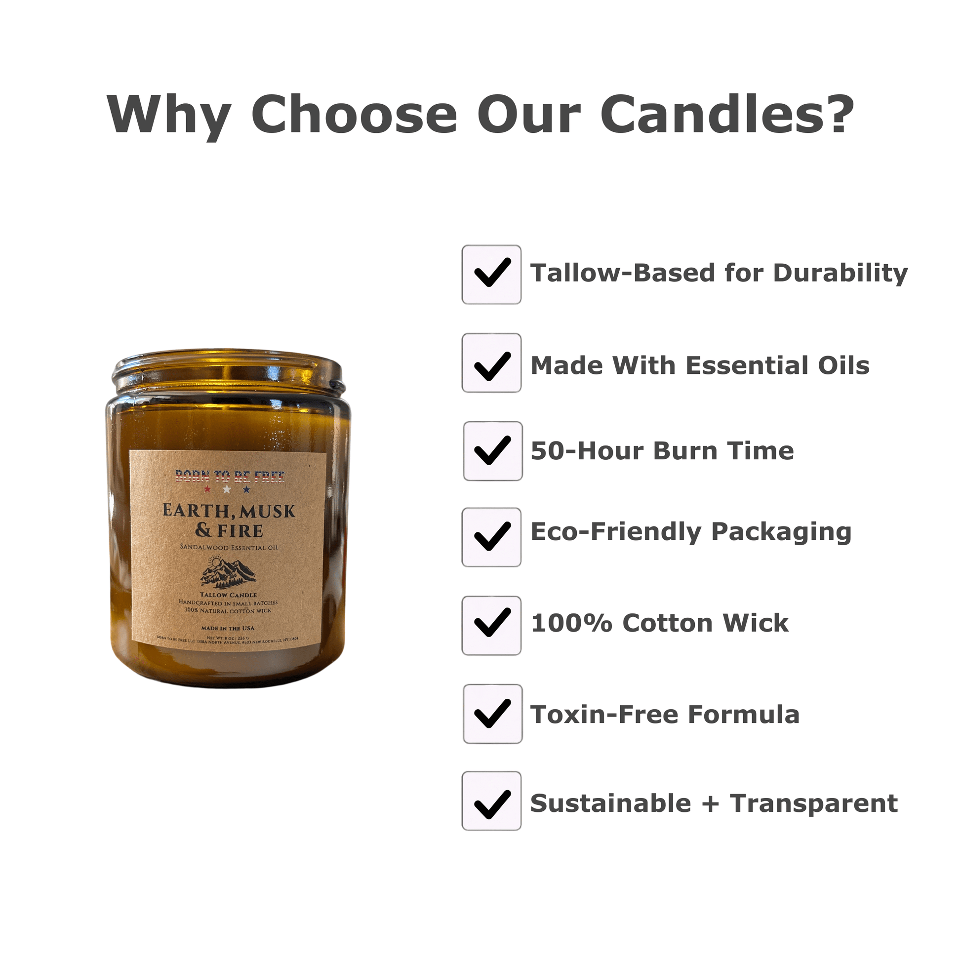 Earth Musk & Fire Tallow Candle-2