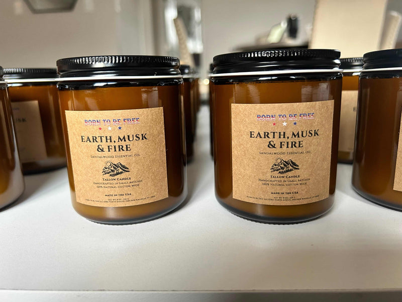 Earth Musk & Fire Tallow Candle-zoom-