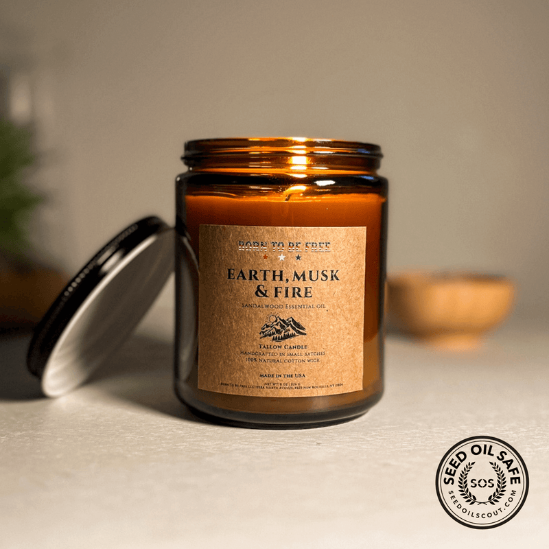 Earth Musk & Fire Tallow Candle-zoom-