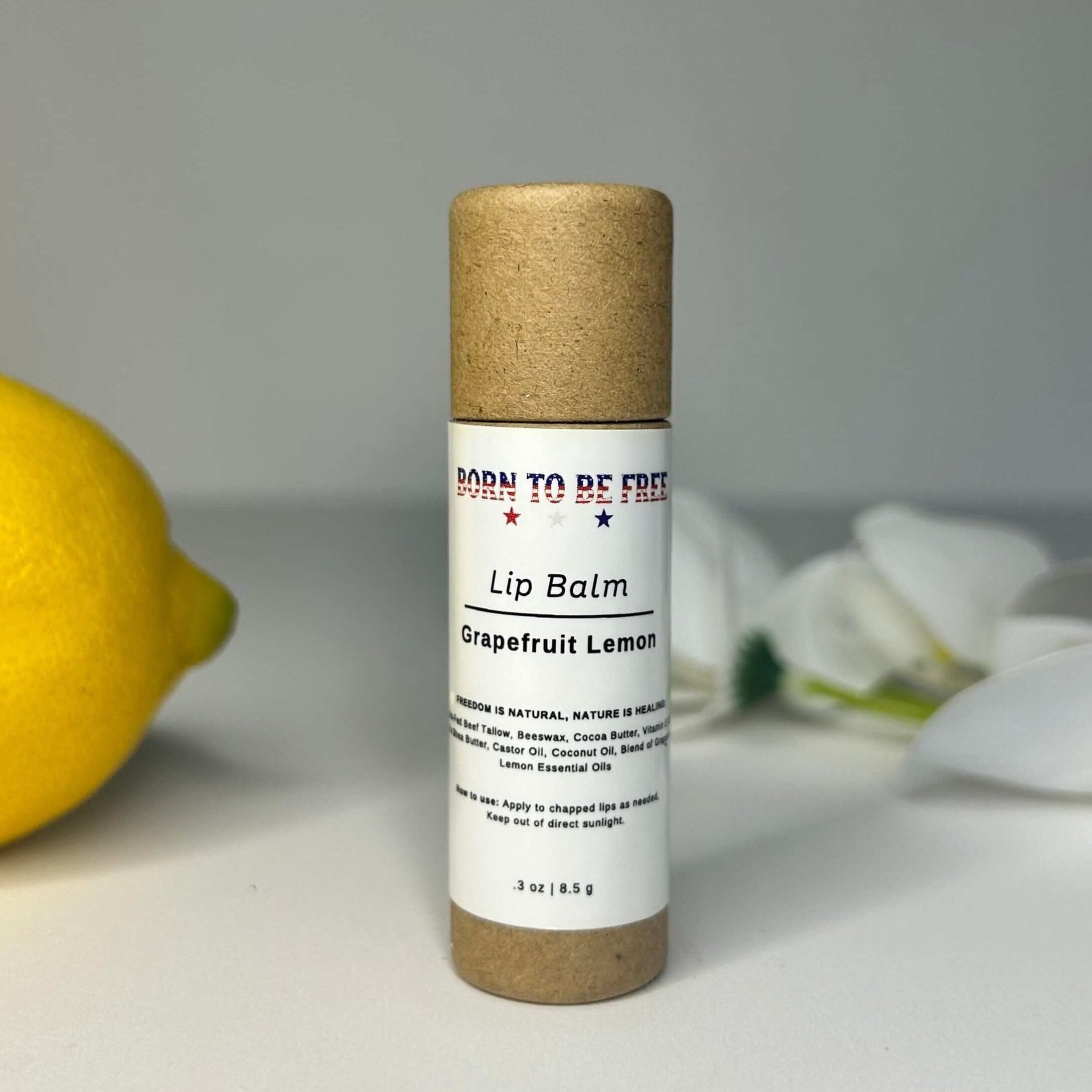 Grapefruit Lemon Lip Balm - Aware House - Born To Be Free - 