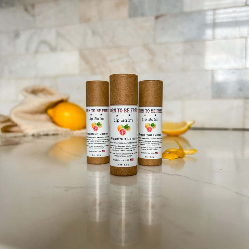 Grapefruit Lemon Lip Balm-zoom-