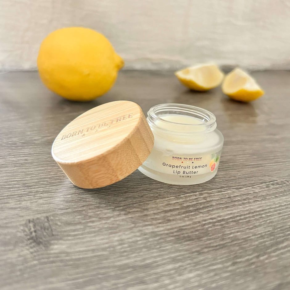 Grapefruit Lemon Lip Butter - Aware House - Born To Be Free - 