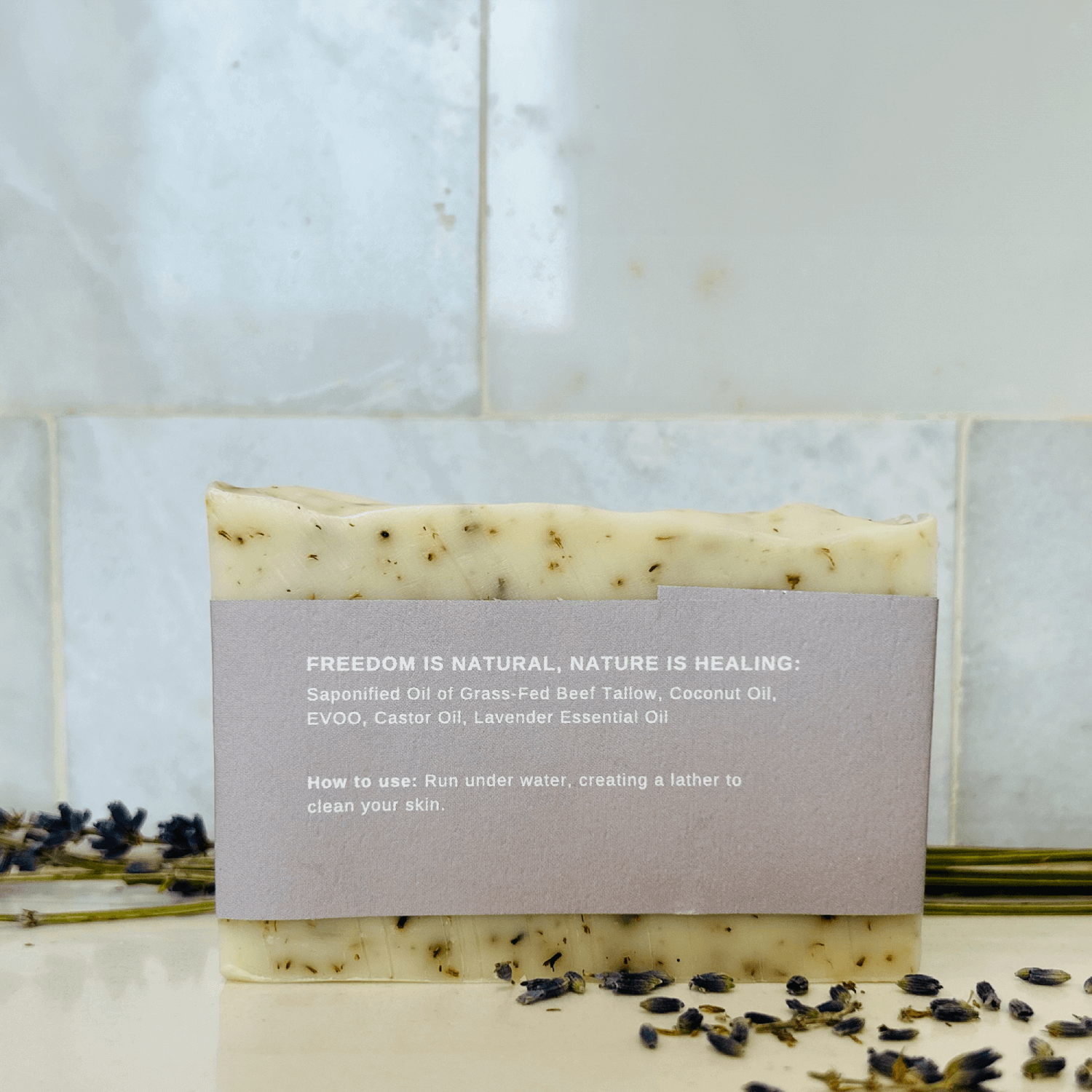 Lavender Tallow Soap Bar-2