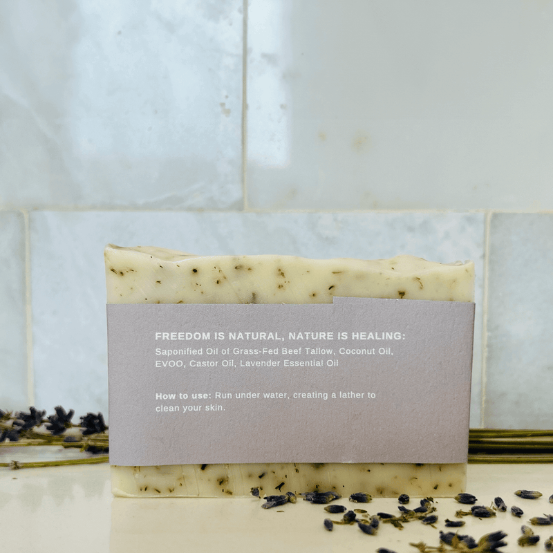 Lavender Tallow Soap Bar-zoom-