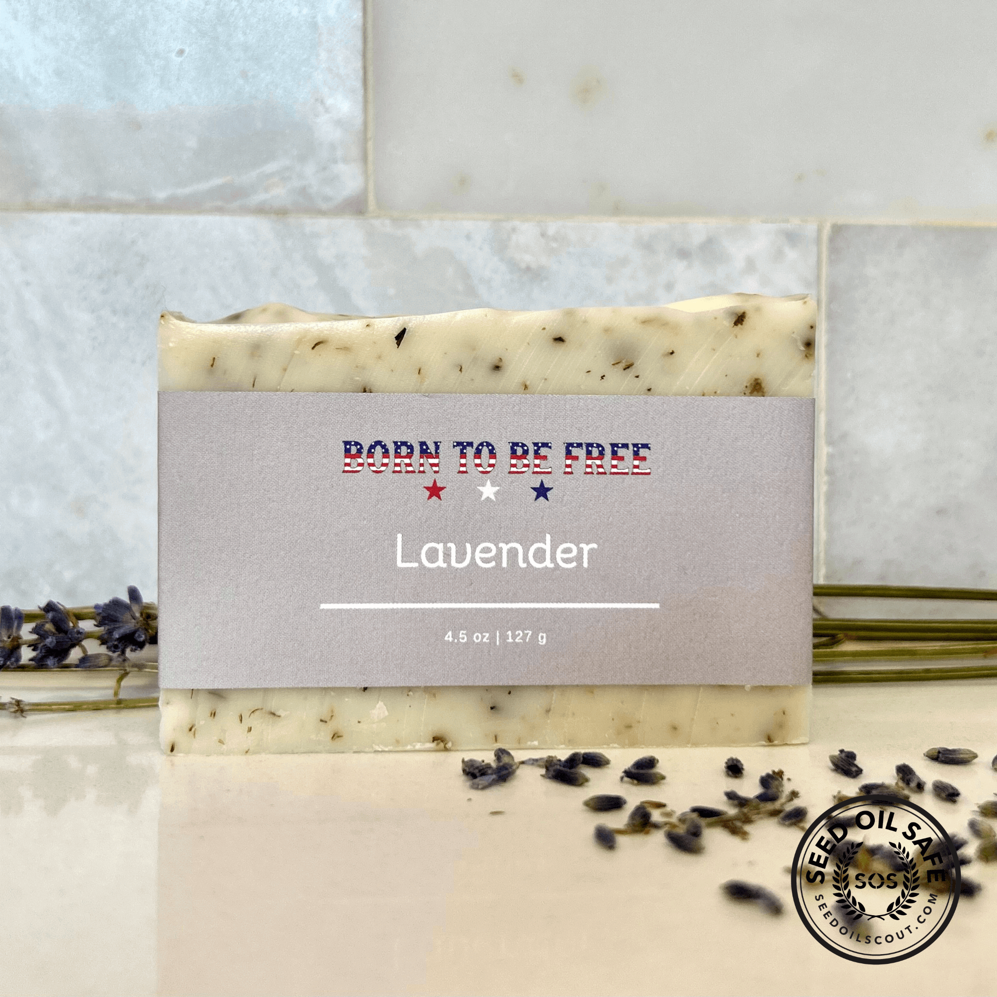 Lavender Tallow Soap Bar-zoom-1