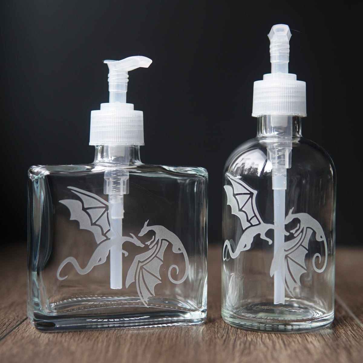 Dragons Soap Dispenser | Recycled Glass Pump Bottle-zoom-2