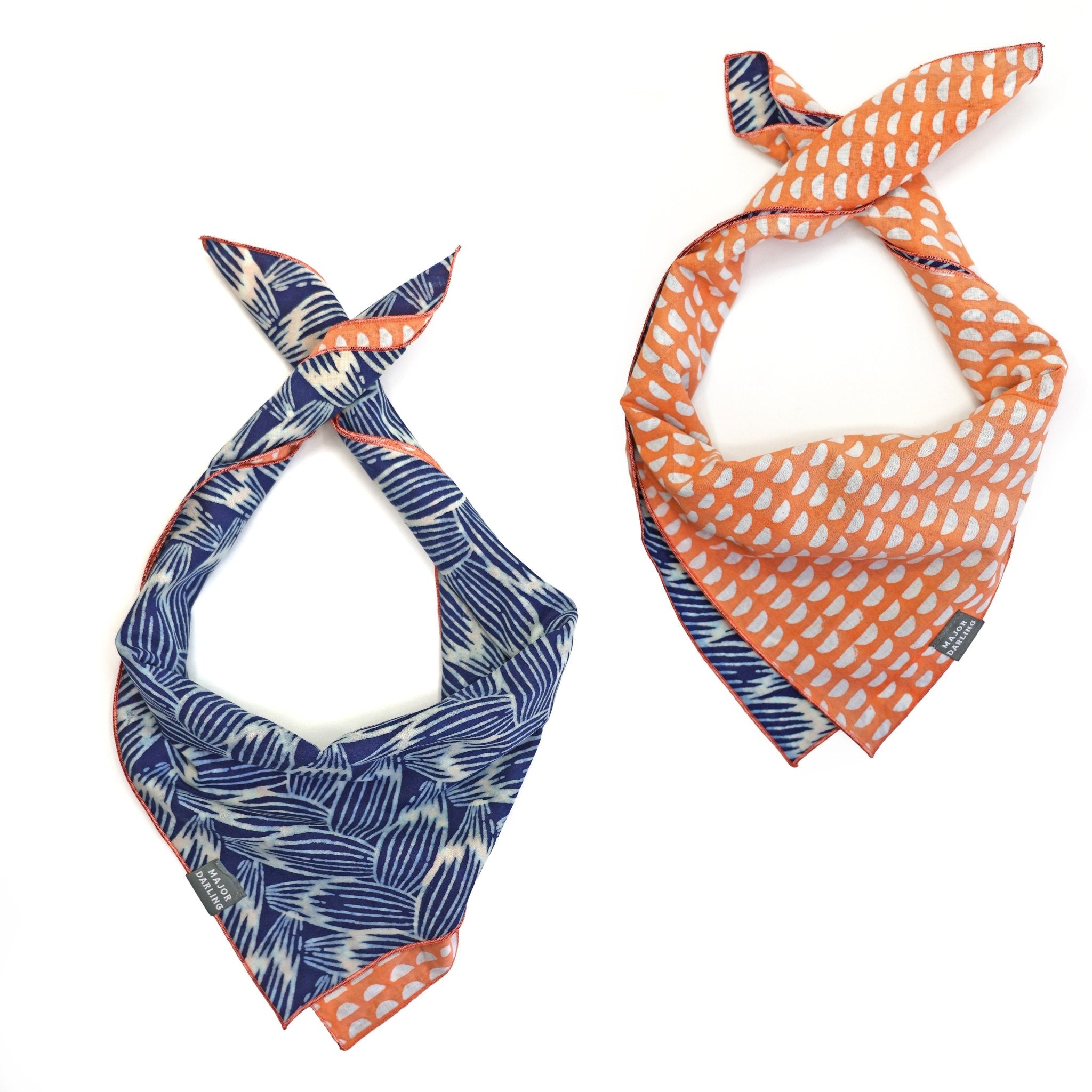 Reversible Dog Bandana | Braids & Half - Moons - Aware House