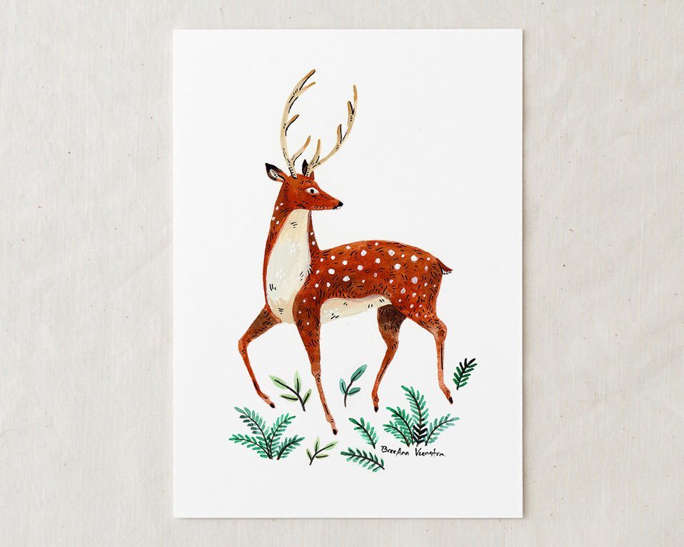 Deer Art Print-1