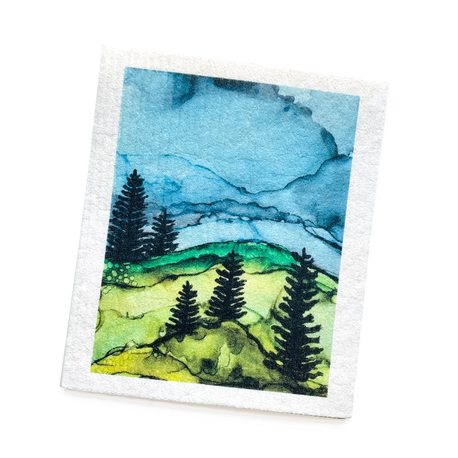 Coastal Forest by Studio Feron | Bundle of 3 Swedish Dishcloths-zoom-3