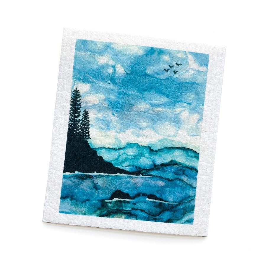 Coastal Forest by Studio Feron | Bundle of 3 Swedish Dishcloths
