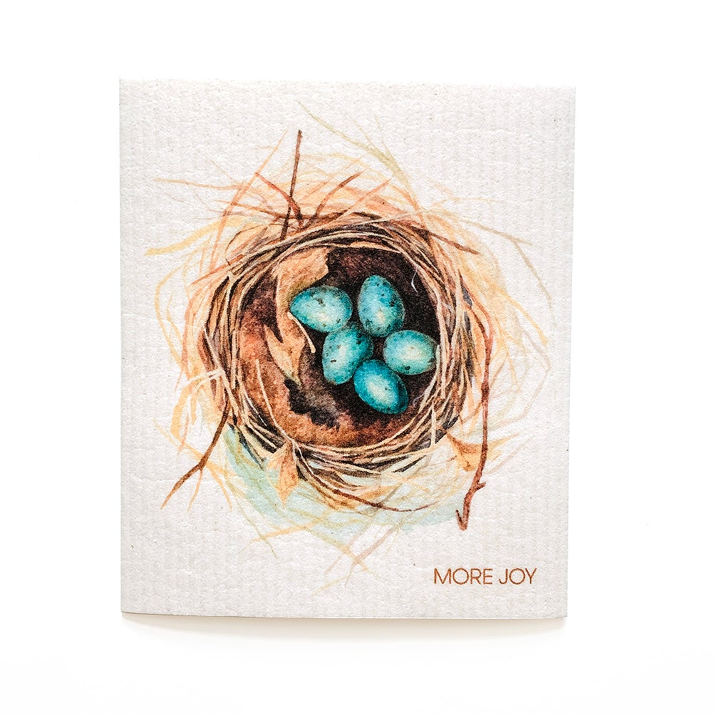 Bundle of 3 Swedish Dishcloths | Nest, Feathers, Jay Birds-zoom-2