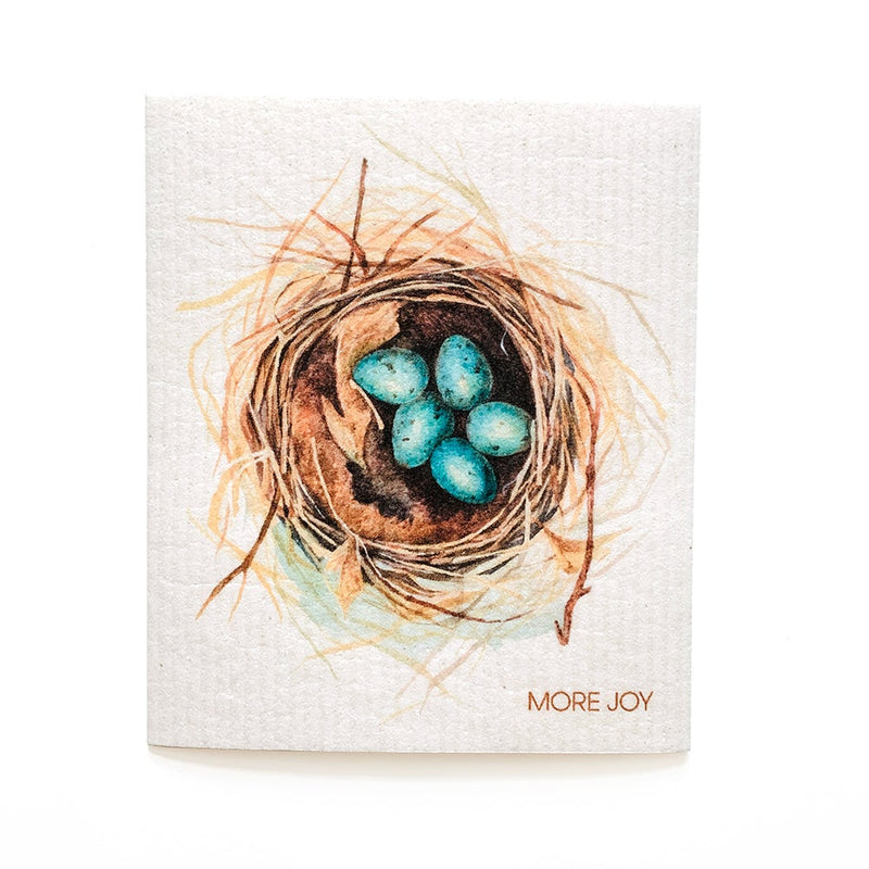 Bundle of 3 Swedish Dishcloths | Nest, Feathers, Jay Birds-zoom-