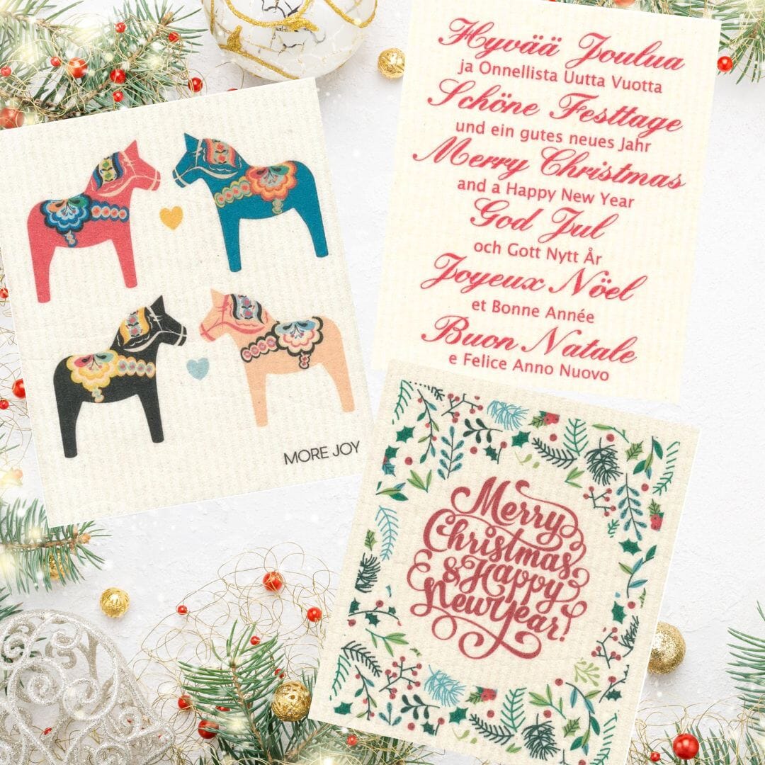 Glad Tidings | Bundle of 3 Swedish Dishcloths