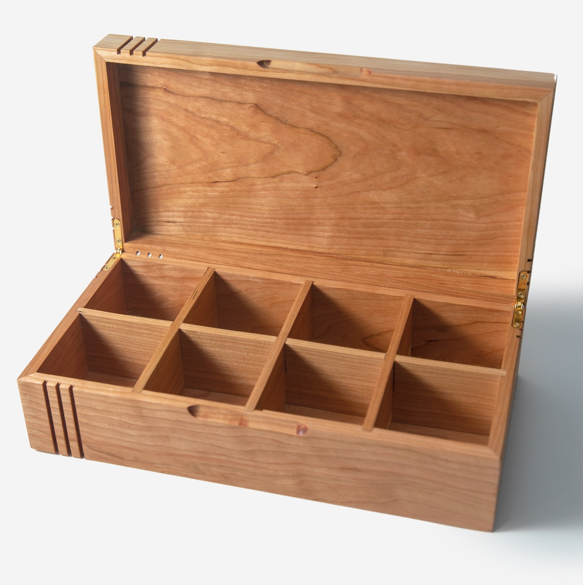 Tea Chest | American Cherry | 8 Compartments - Aware House
