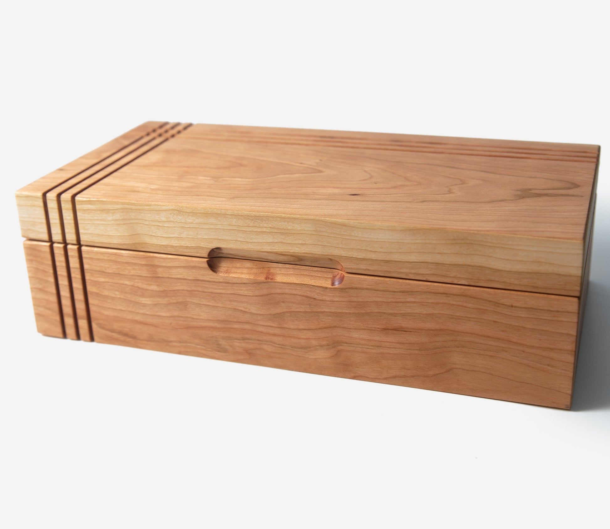 Tea Chest | American Cherry | 8 Compartments-1