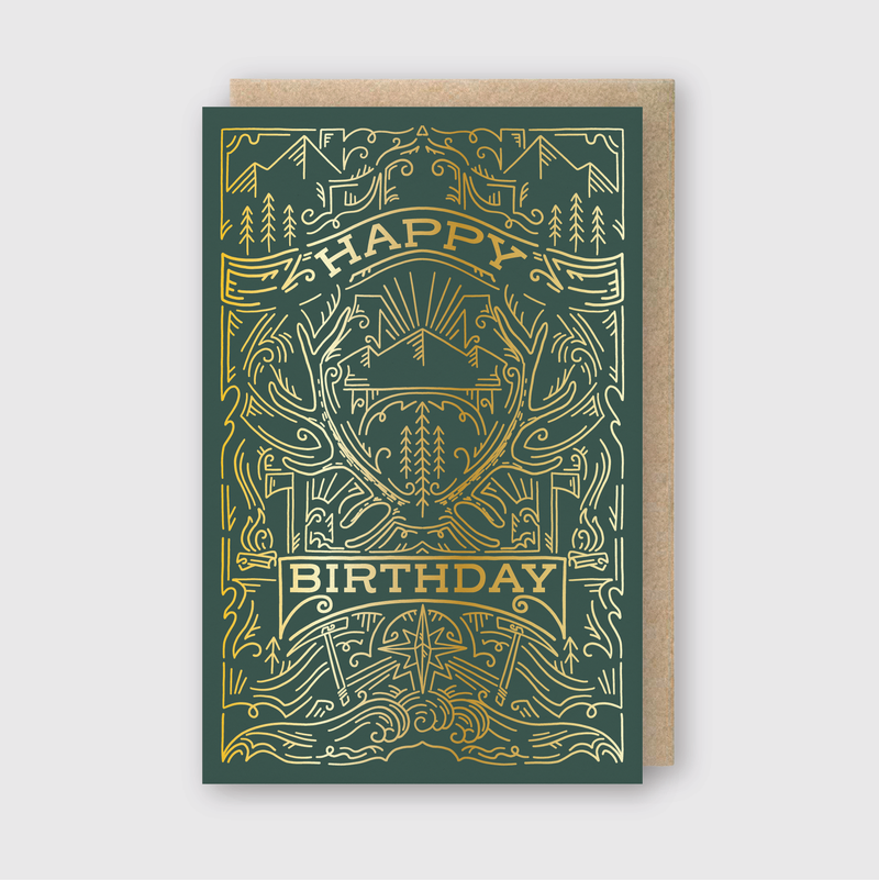 Outdoorsman Birthday Greeting Card-zoom-