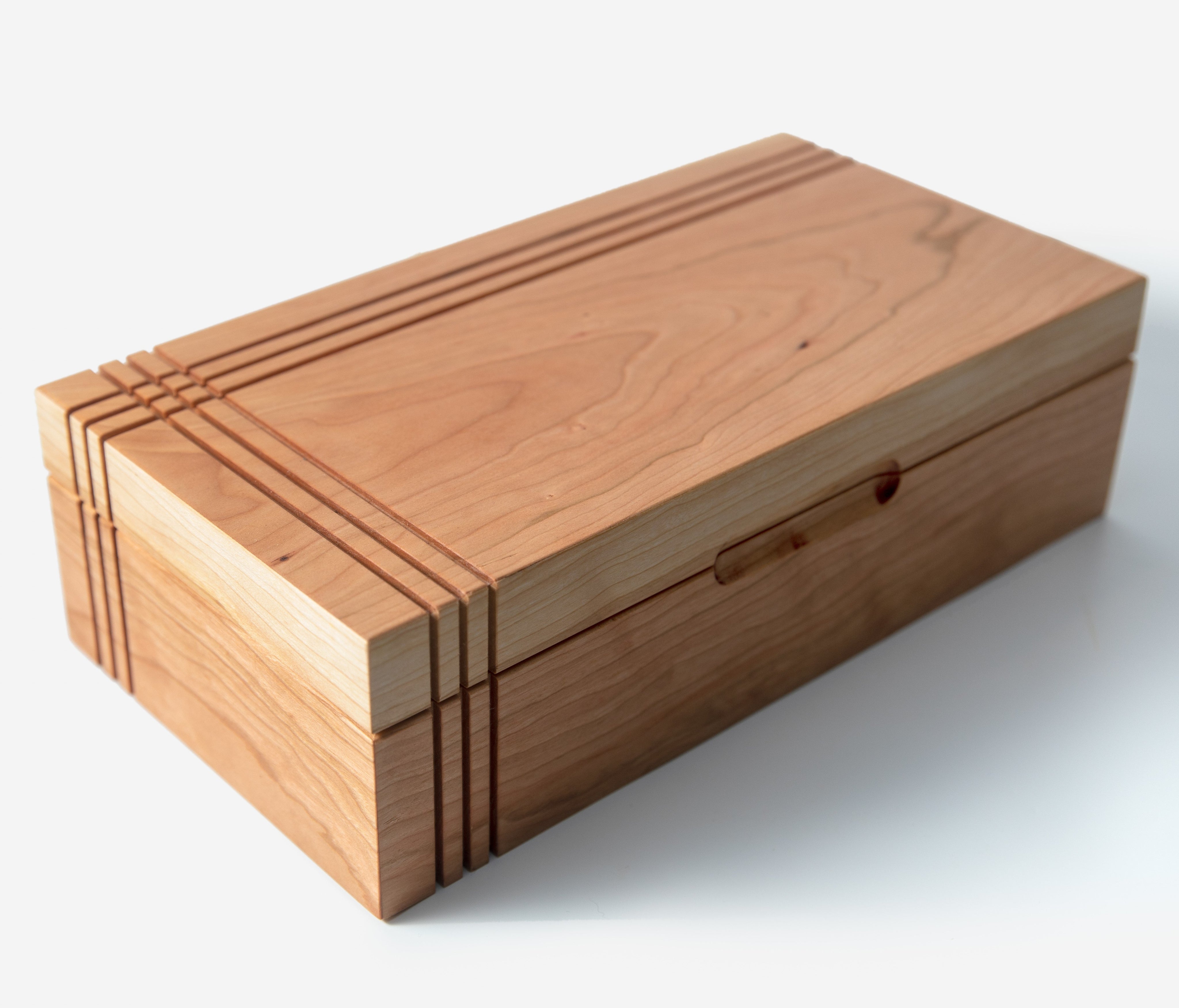Tea Chest | American Cherry | 8 Compartments-zoom-3