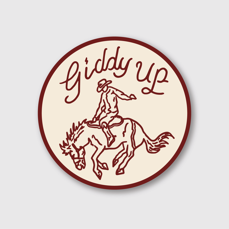 Giddy Up Sticker-zoom-