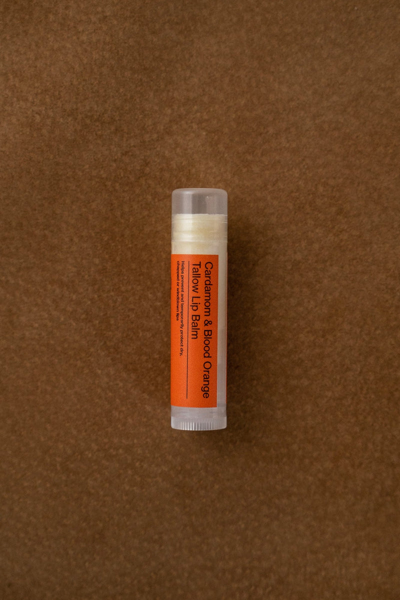 Cardamom & Blood Orange Tallow Lip Balm-zoom-