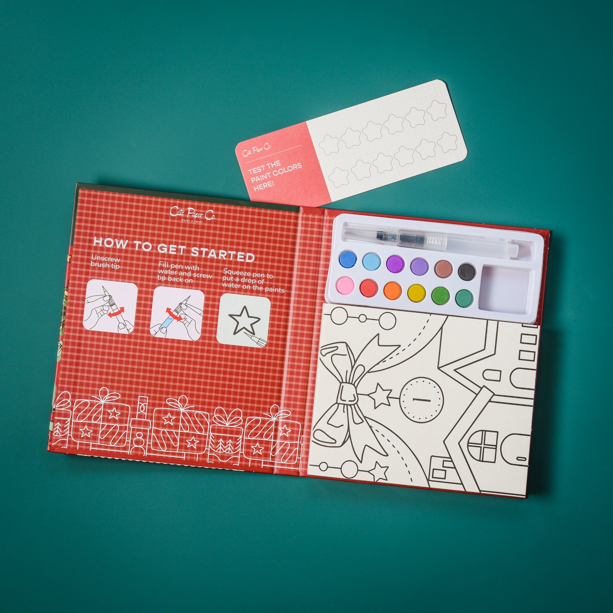 Advent Calendar Watercolor Book and Paint Set-zoom-2