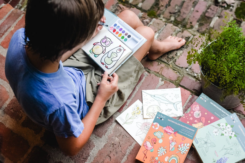 Advent Calendar Watercolor Book and Paint Set-zoom-