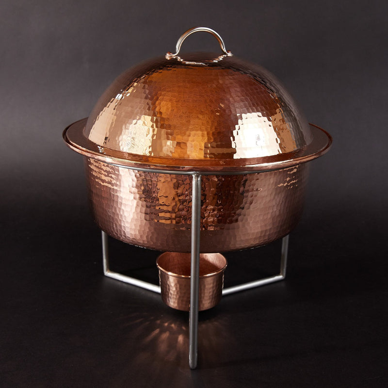 Copper Round Dome Chafers-zoom-