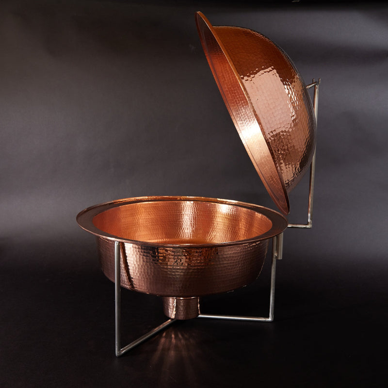 Copper Round Dome Chafers-zoom-