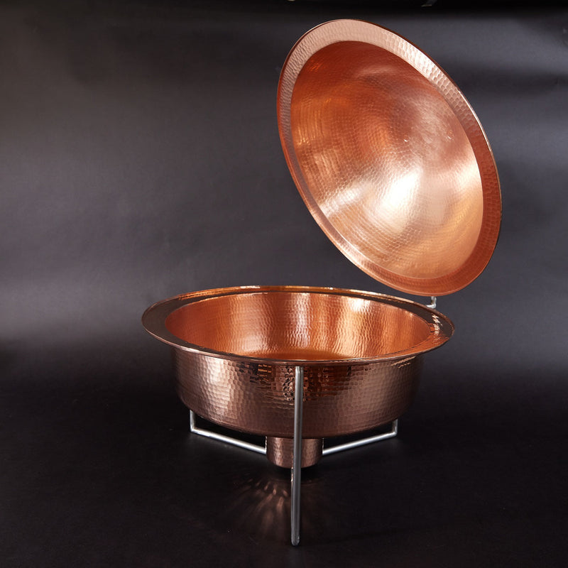Copper Round Dome Chafers-zoom-