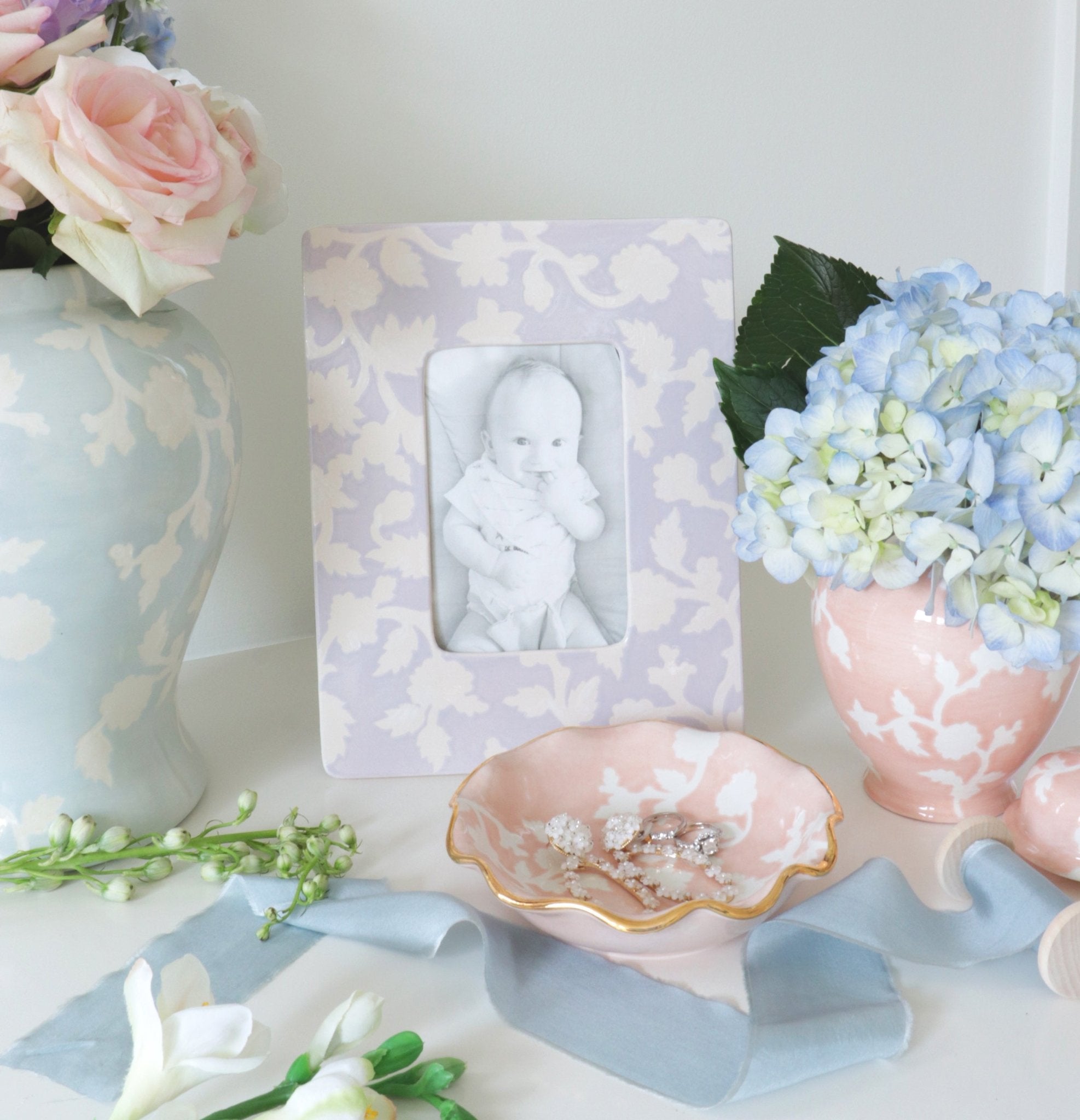 Chinoiserie Dreams Photo Frame - Aware House - Ruby Clay Company - 